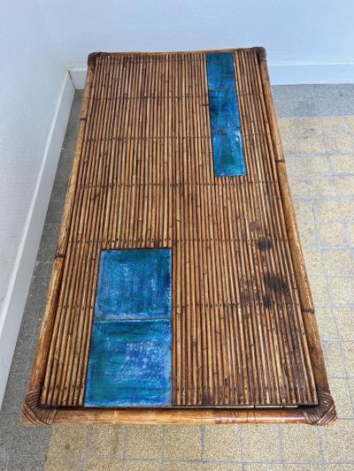  Freres Cloutier Ceramic Coffee Table by Cloutier France Circa 1960s