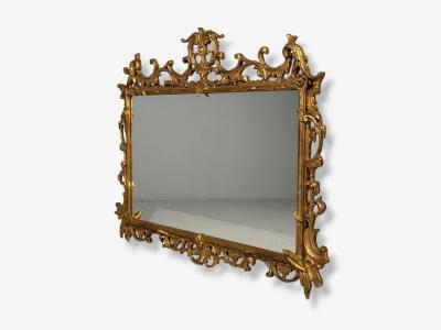  Friedman Brothers Friedman Brothers Large Ornate Wall Mirror Giltwood Mirror USA 1950s