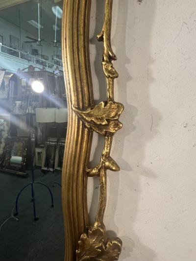  Friedman Brothers GILT WOOD ACORNS BRANCHES AND LEAVES BEVELED MIRROR