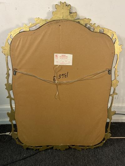  Friedman Brothers GILT WOOD ACORNS BRANCHES AND LEAVES BEVELED MIRROR