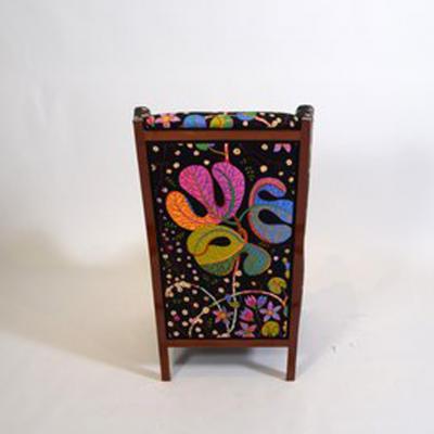  Frits Schlegel Frits Schlegel Pair of unique mahogany wingback chairs 1937