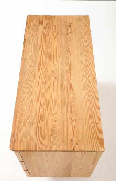  G ran Malmvall G ran Malmvall Swedish Fir Chest Sweden 1940 signed Fir Brass original key