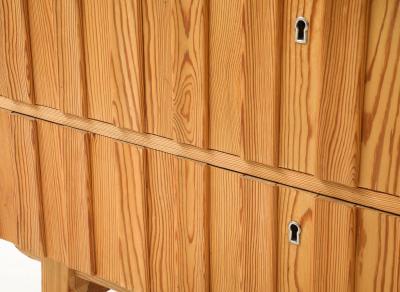  G ran Malmvall G ran Malmvall Swedish Fir Chest Sweden 1940 signed Fir Brass original key