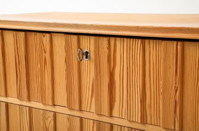  G ran Malmvall G ran Malmvall Swedish Fir Chest Sweden 1940 signed Fir Brass original key