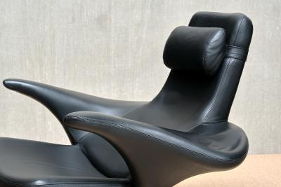 G sta Berg Stenerik Eriksson Gosta Berg Stenerik Eriksson Seagull Chair with Stool Fritz Hansen 1960s
