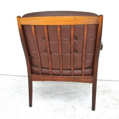  G te M bler N ssj G Mobel G Mobel G Mobel Scandinavian Walnut And Leather Lounge Chair