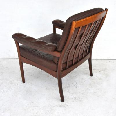  G te M bler N ssj G Mobel G Mobel G Mobel Scandinavian Walnut And Leather Lounge Chair