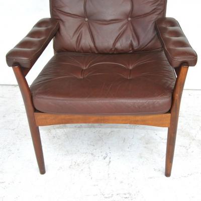  G te M bler N ssj G Mobel G Mobel G Mobel Scandinavian Walnut And Leather Lounge Chair