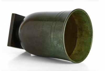  GAB A patinated bronze vase by GAB