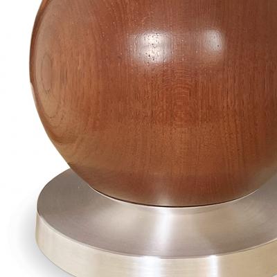  GAB Guldsmedsaktiebolaget Funtionalist Table Lamp in Steel and Mahogany