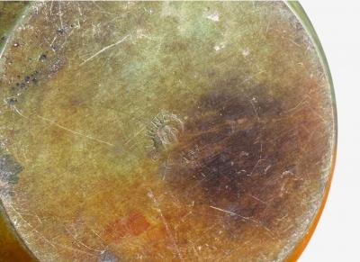  GAB Guldsmedsaktiebolaget GAB Table Lamp Patianted Bronze Sweden 1940s