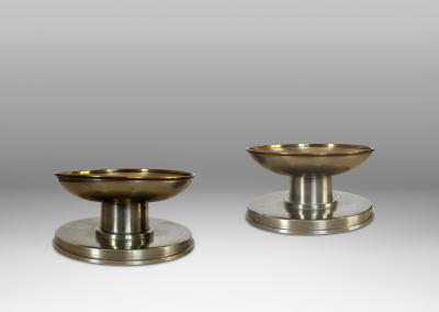  GAB Guldsmedsaktiebolaget Pair of Candleholders by GAB Tenn