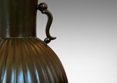  GAB Guldsmedsaktiebolaget Vase in Bronze by Just Andersen