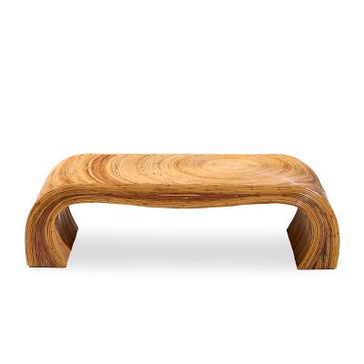  GABRIELLA CFRESPI Gabriella Crespi Style Mid Century Pencil Reed Rattan Coffee Table