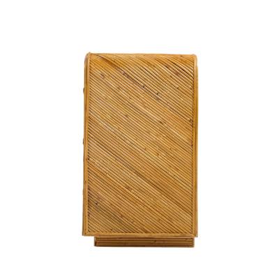  GABRIELLA CFRESPI Gabriella Crespi Style Split Reed Bamboo 9 Drawer Lowboy Dresser