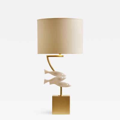  GALERIE GLUSTIN PARIS Fish table lamps by Galerie Glustin