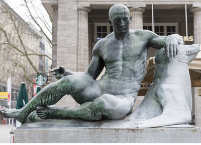  GEORG WRBA BRONZE SCULPTURE EUROPA AND THE BULL BY GEORG WRBA