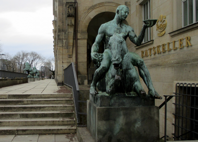 GEORG WRBA BRONZE SCULPTURE EUROPA AND THE BULL BY GEORG WRBA
