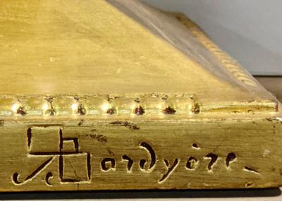  GEORGES de BARDYERE Georges de Bardyere gilt sculpted clock