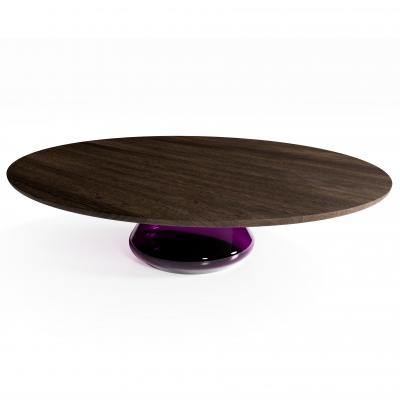  GRZEGORZ MAJKA LTD Charoite Eclipse Contemporary Coffee Table