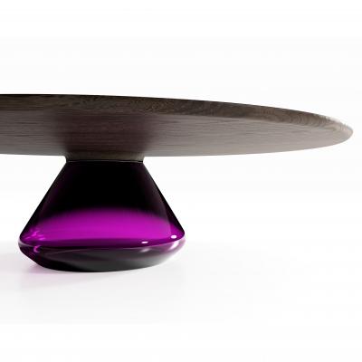  GRZEGORZ MAJKA LTD Charoite Eclipse Contemporary Coffee Table