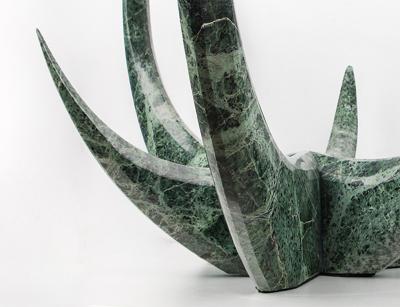  GRZEGORZ MAJKA LTD The Diamond Aloe Green Marble Coffee Table by Grzegorz Majka