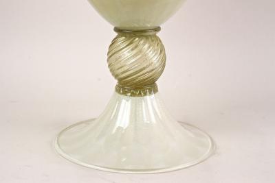  Gabbianelli 21th Century Champagne Gold Beige Murano Amphora Vase by GABBIANI Venezia IT