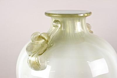  Gabbianelli 21th Century Murano Glass Amphora Vase by Gabbiani Venezia 24K Infused IT 2000