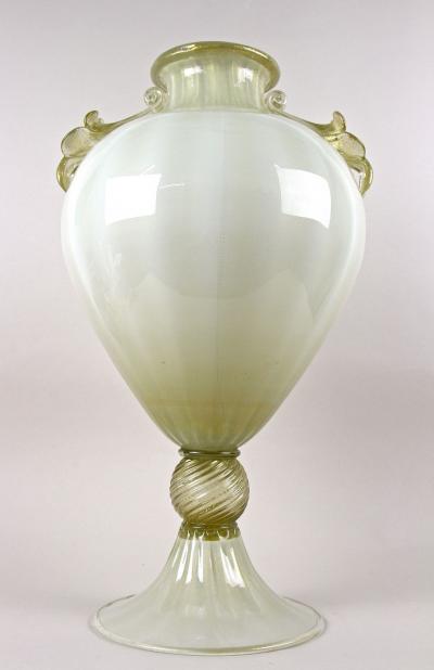  Gabbianelli 21th Century Murano Glass Amphora Vase by Gabbiani Venezia 24K Infused IT 2000