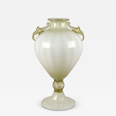  Gabbianelli 21th Century Murano Glass Amphora Vase by Gabbiani Venezia 24K Infused IT 2000