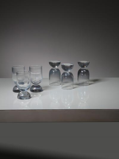  Gabbianelli Set of Six Murano Glasses by Ennio Lucini for Gabbianelli