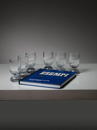  Gabbianelli Set of Six Murano Glasses by Ennio Lucini for Gabbianelli