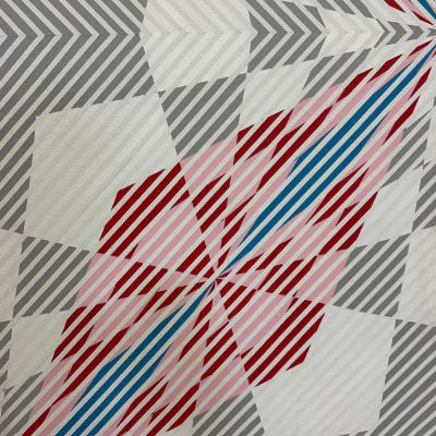  Gabe Silverman Oversized Gabe Silverman 1980s Abstract Op Art Painting Newly Framed