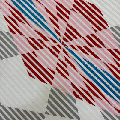  Gabe Silverman Oversized Gabe Silverman 1980s Abstract Op Art Painting Newly Framed