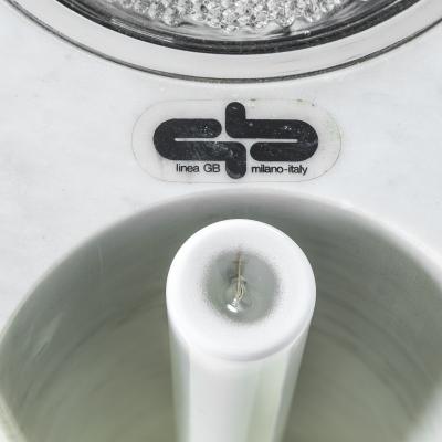  Gabetti Isola Isola Gabetti for Linea GB Carrara Marble Table Lamp