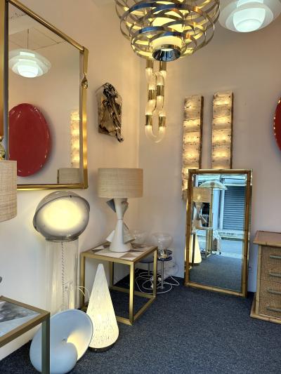  Galerie Maison et Jardin Mirror Bamboo and Brass Galerie Maison et Jardin France 1970s