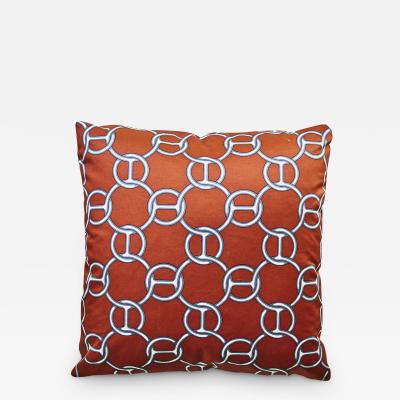  Galerie Reve Fil DArgent Pillow Made With Hermes Fabric