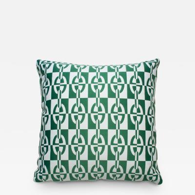  Galerie Reve Optique Chaine DAncre Green Pillows Made With Hermes Fabric