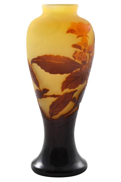  Galle Cameo Galle Cameo Art Glass Vase Signed Galle Circa 1900 