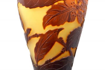  Galle Cameo Galle Cameo Art Glass Vase Signed Galle Circa 1900 