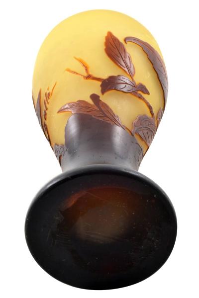  Galle Cameo Galle Cameo Art Glass Vase Signed Galle Circa 1900 