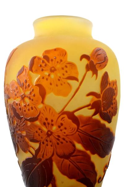  Galle Cameo Galle Cameo Art Glass Vase Signed Galle Circa 1900 