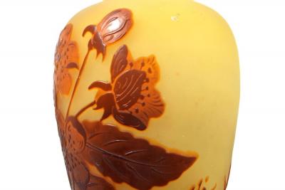  Galle Cameo Galle Cameo Art Glass Vase Signed Galle Circa 1900 