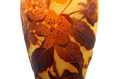  Galle Cameo Galle Cameo Art Glass Vase Signed Galle Circa 1900 
