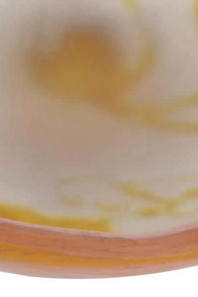  Galle Cameo Galle French Cameo Glass Footed Compote Signed Galle France C a 1920 s