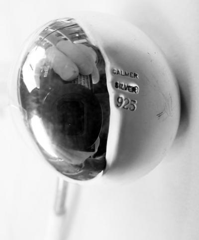  Galmer American Modern Sterling Silver Racehorse Flask