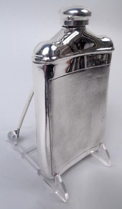  Galmer American Modern Sterling Silver Racehorse Flask