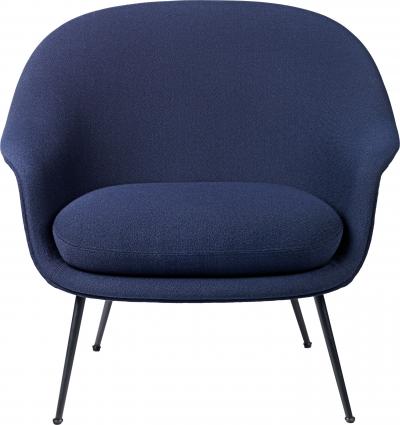  GamFratesi Design Studio GamFratesi Low Back Bat Lounge Chair with Antique Brass Conic Base