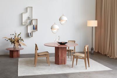  GamFratesi Design Studio Travertine Epic Dining Table by GamFratesi for Gubi
