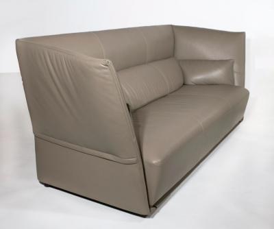  Garcia Cumini Paltrona Frau Almo Modern Leather Sofa Designed by Garcia Cumini